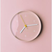 HAY Wall Clock, pink, plastic, Ø 26 cm