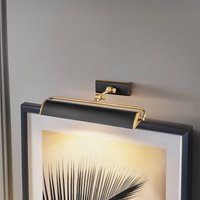 Elstead Applique murale Winchfield, largeur 45 cm, noir/laiton