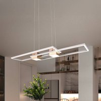 Trio Lighting Albany LED-hänglampa, brun, 100 x 28 cm, aluminium, CCT, dimbar