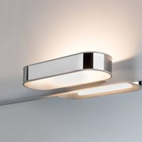 Paulmann LED-vägglampa Agena, krom 31 cm IP44 dimbar