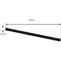 Lindby Lumaro track, black, aluminium, length 53 cm