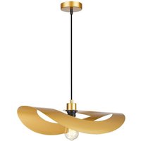 Viokef Pendellampa Mas, guldfärgad, Ø 50 cm, metall