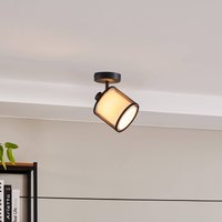 Lindby Chizoma spot pour plafond à 1 lampe abat-jour en tissu