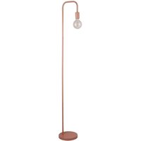 Searchlight Amiel floor lamp, pink, metal, 155 cm, E27