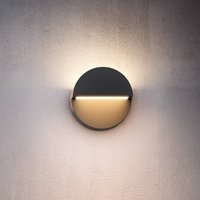 Philips LED outdoor wall light Valor UE, anthracite, aluminium, IP44