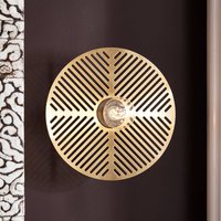 MARKET SET Waterlily wall lamp, brass