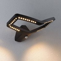 Paulmann LED-utomhusvägglampa Alara, antracit, IP44