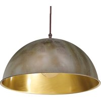 Moretti Luce Hänglampa Circle guld/antikmässing, Ø 30 cm