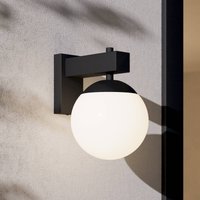 EGLO Bufalata utomhusvägglampa, svart/opalvit