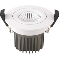 Spot sufitowy wpuszczany LED Diled, Ø 8,5 cm, 10 W, Dime LED, biały