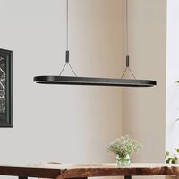 Steinhauer LED-hänglampa Mykty, svart, längd 120 cm, metall, 2 lampor.