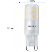 Philips LED-stiftlampa G9 3,7W 470lm 2700K matt 6-pack
