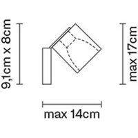 Fabbian Cubetto vägglampa G9 krom/klar