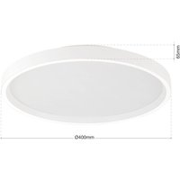 Orion Plafonnier LED Masca, blanc, Ø 40 cm, CCT, métal, à intensité variable