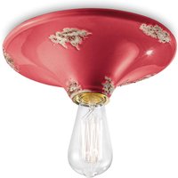 Ferroluce Vintage ceiling light C134 red