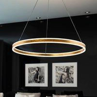 Schuller Valencia Helia LED-hänglampa, guldfärgad, Ø 100 cm, metall