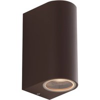 F.A.N. Europe Applique d'extérieur One, couleur bronze, hauteur 13 cm, IP54, à 2 lampes.