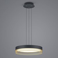 HELL Mesh LED-pendellampa, Ø 45 cm, svart/guld