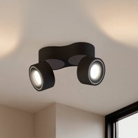 Spot pour plafond LED Arcchio Rotari, 1960 lm, à 2 lampes, noir