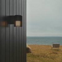 Nordlux Utomhusvägglampa Aludra Seaside, aluminium, svart