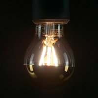 SEGULA LED bulb E27 3.2W 927 half-mirror gold