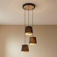 Lindby Ananya pendant light, rondel, 3-bulb