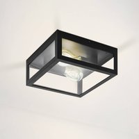 EGLO Badrumstaklampa Amezola, 2 lampor, svart