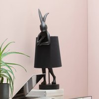 KARE bordslampa Animal Rabbit, svart/guld, 68 cm, E14