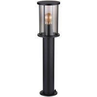 Globo Grasey pillar light, height 60 cm, black, stainless steel, IP54