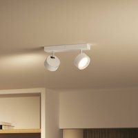 Philips Bracia LED downlight, 2-bulb, white