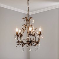 ONLI Botte metal chandelier, 5-bulb, bronze