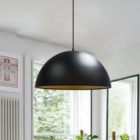 ROYALTECH Lipeo hänglampa, svart/guld, Ø 40 cm, metall, E27