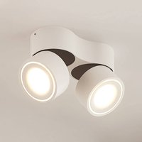 Spot LED pour plafond Arcchio Rotari, blanc, 2 lampes, 2270 lm