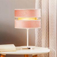 Duolla Golden Duo table lamp, height 30 cm, light pink/gold