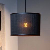 Lucide Tagalog pendant light made of rattan black/natural