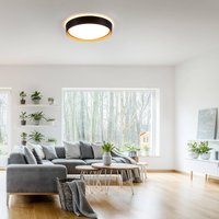 JUST LIGHT. GmbH Plafonnier LED Emilia dimmable 3 niveaux noir