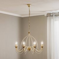 Kögl Ljuskrona FILO 8-armad, vit antik