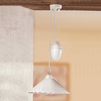 Ceramiche Hänglampa Pizzo med dragpendel, 1 lampa, 40 cm