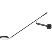 Maytoni LED-vägglampa Fad, svart, metall 100 cm justerbar