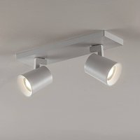 Arcchio spot pour plafond Iavo, 30 cm, blanc, à 2 lampes, métal