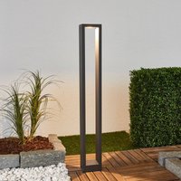Lucande Jupp LED-väglampa, set om 4, 90 cm, antracit, IP54