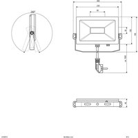 EVN LFA outdoor spotlight silver plug 5,700K 30W