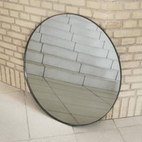 Miroir AYTM Circum, transparent / noir, Ø 70 cm, verre, bois MDF