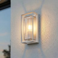 Arcchio utomhusvägglampa Ismera, vit, IP65, glas, E27