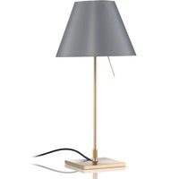 Luceplan Costanzina Tischlampe messing betongrau