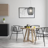 Casablanca Anua hanging light one-bulb matt grey