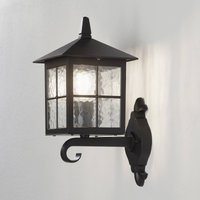 Elstead Utomhusvägglampa Winchester BL17, lykta upptill