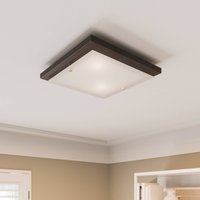 Envostar Kerio ceiling lamp, 35x35 cm, wenge