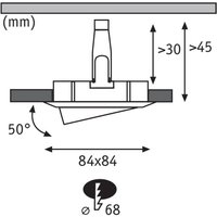 Paulmann Nova Plus 3-pack LED-spot kantig vit