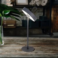 Näve Lampe à poser LED rechargeable Ella, magnétique, grise